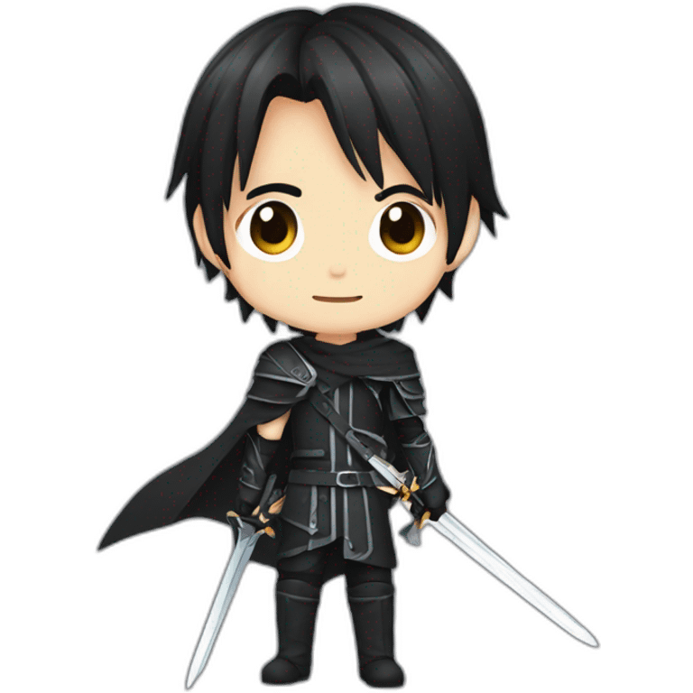 kirito with black sword emoji