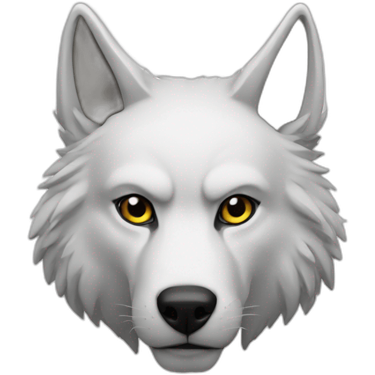 Lobo blanco emoji