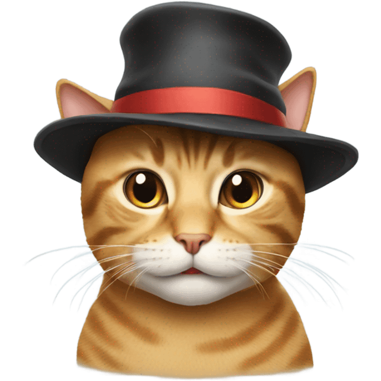 Cat in a hat emoji