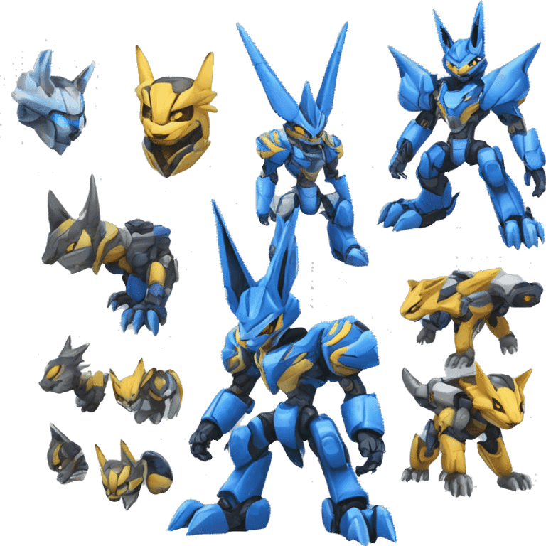 WereGarurumon-Lucario-Medabot-Mecha emoji