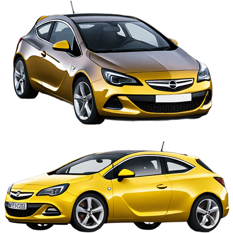 Coche opel Astra gtc derrapando  emoji