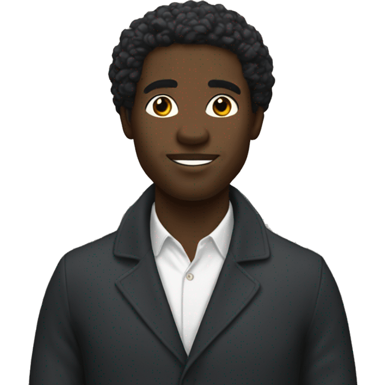 A black man in Paris  emoji