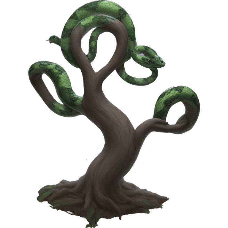 Snake tree moon emoji