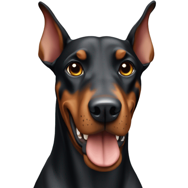 dog doberman emoji