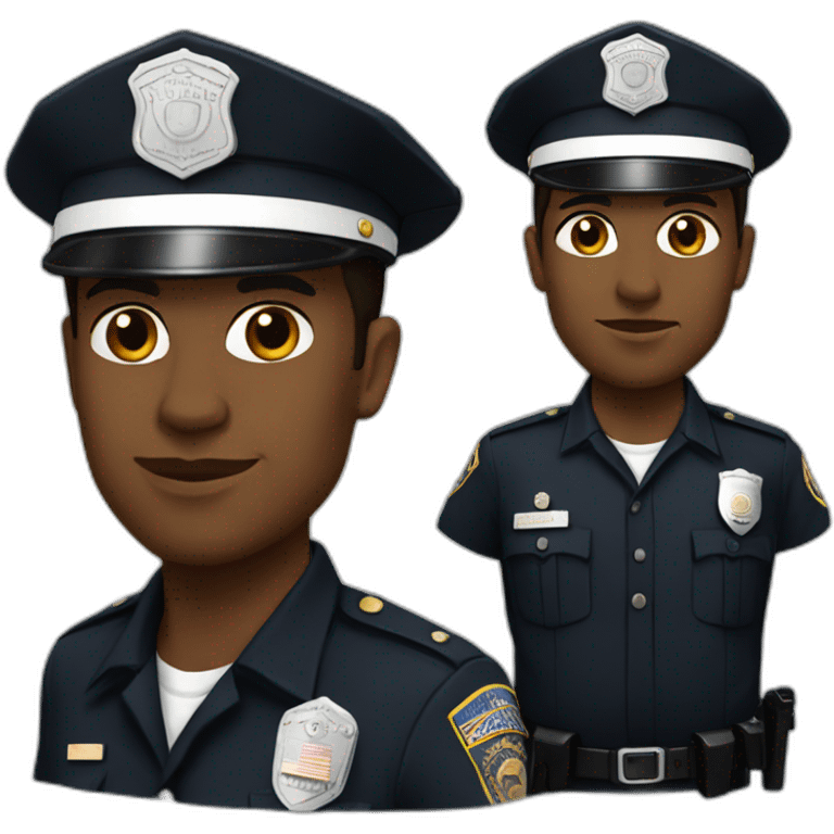 los angeles white police officer emoji