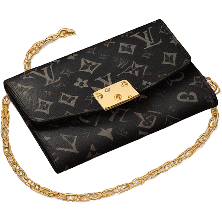 lv Wallet On Chain Métis black with a box emoji