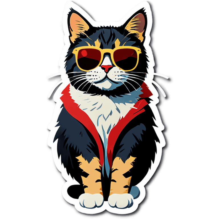 Cat with sunglasses emoji