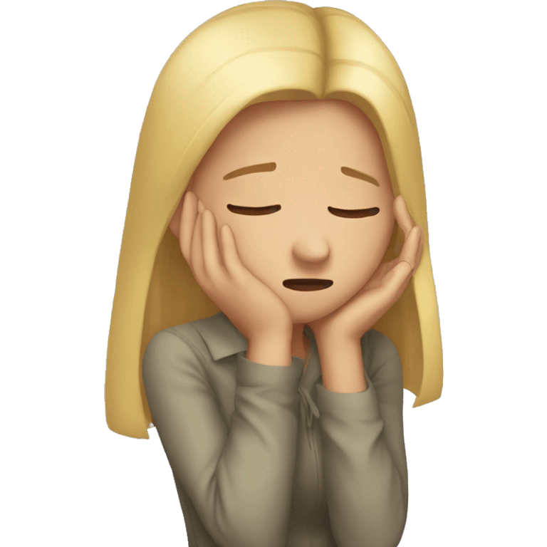 girl  facepalm emoji