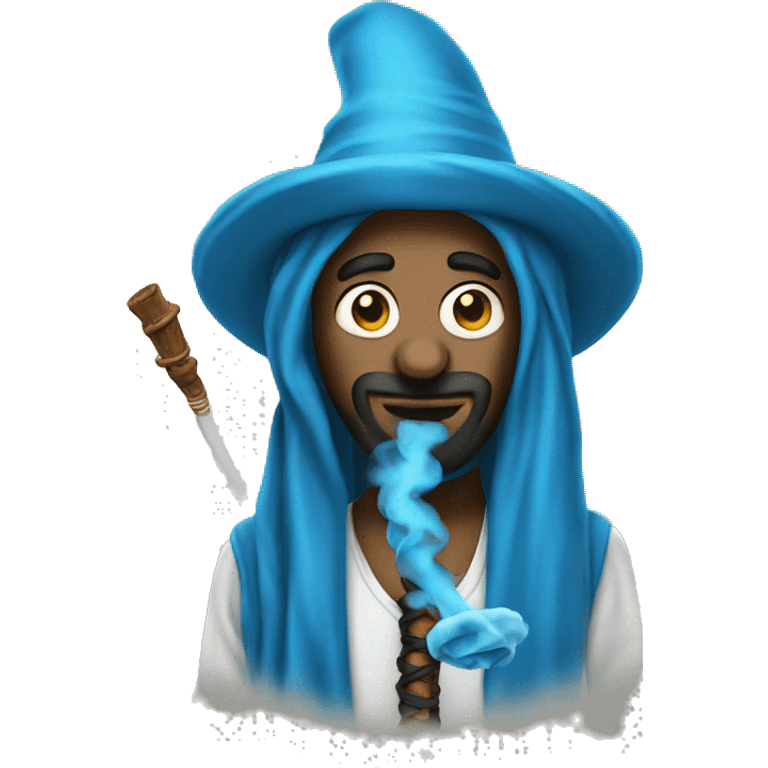 A blue hooka emoji