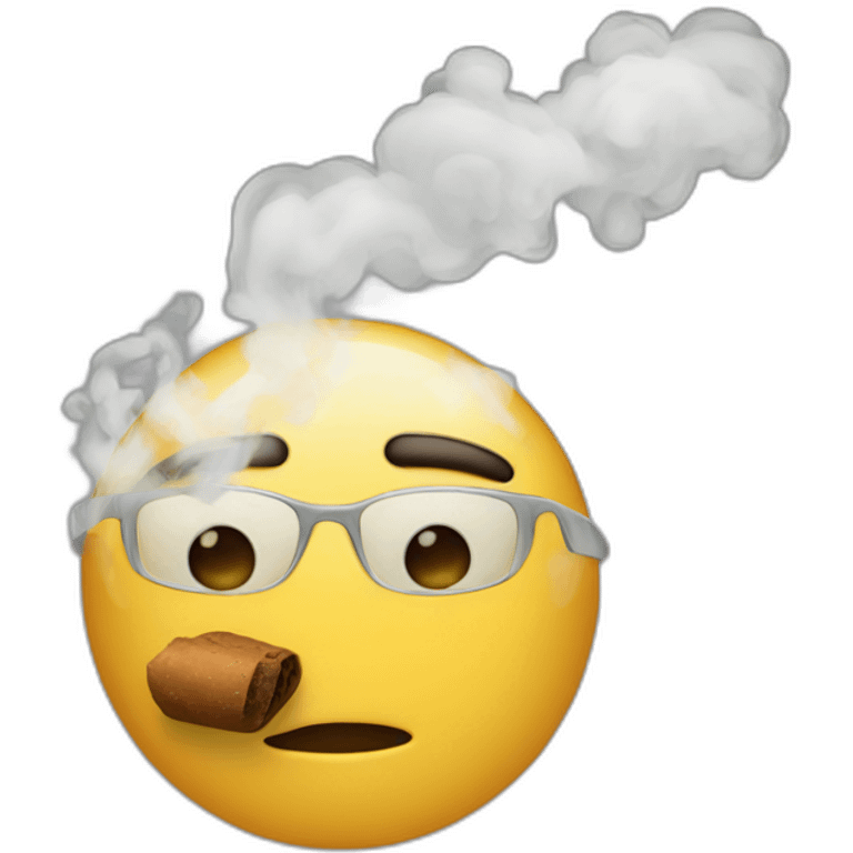 A group of four smokeing emoji