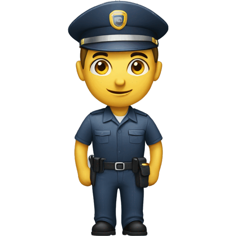 Warehouse truck officer emoji