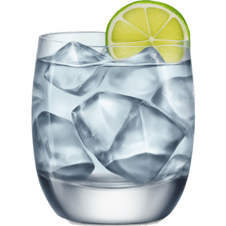 Gin on the rocks emoji