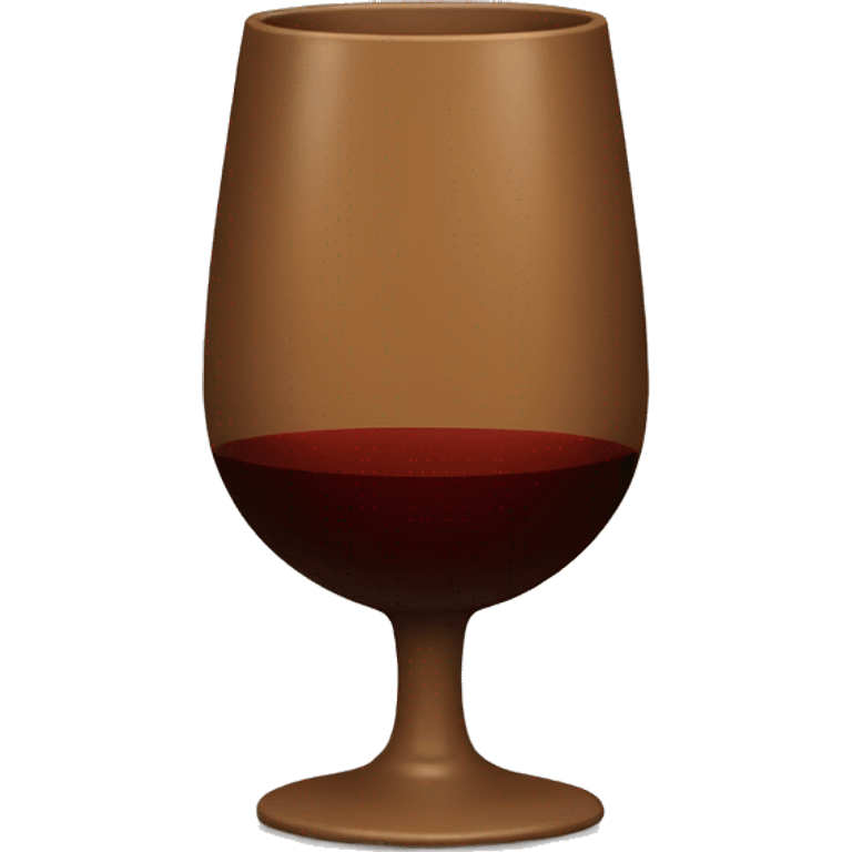 Brown wine cup emoji