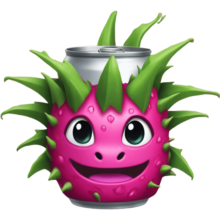 Can with Dragon & Dragonfruit  emoji