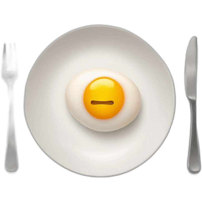 egg in a plate emoji