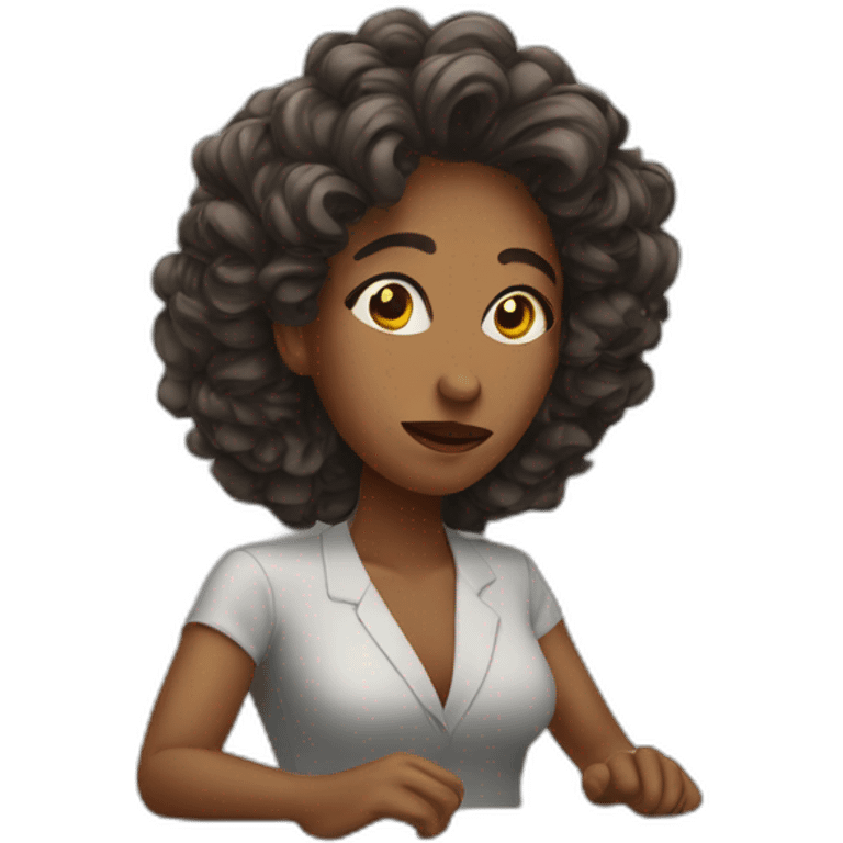 Bang head on desk woman emoji