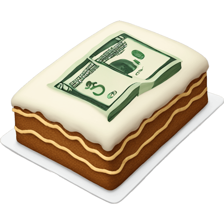 dollar cake emoji