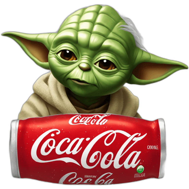 yoda drink a coca cola emoji