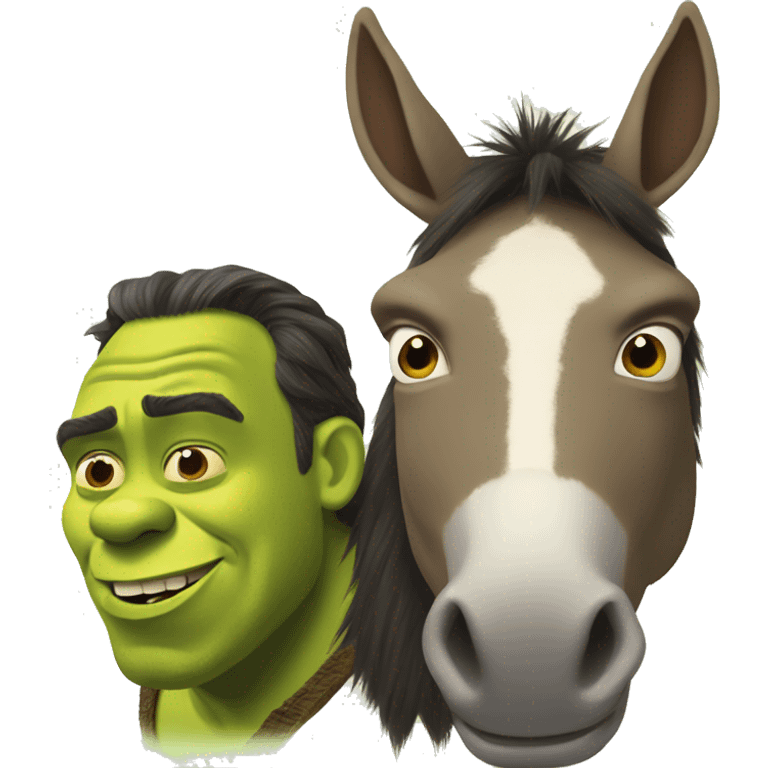 shrek and donkey emoji