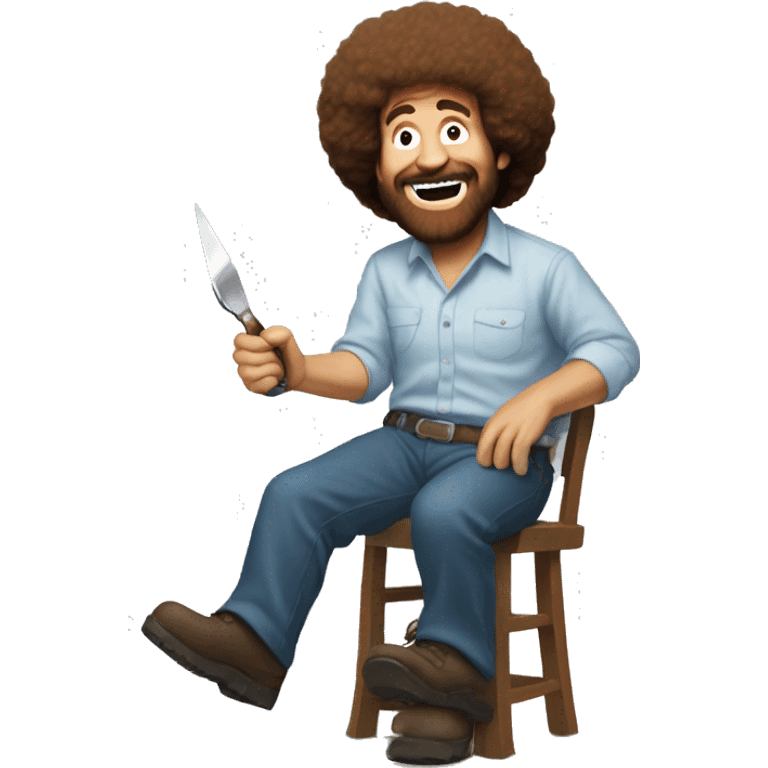 Bob Ross's Happy Accidents emoji