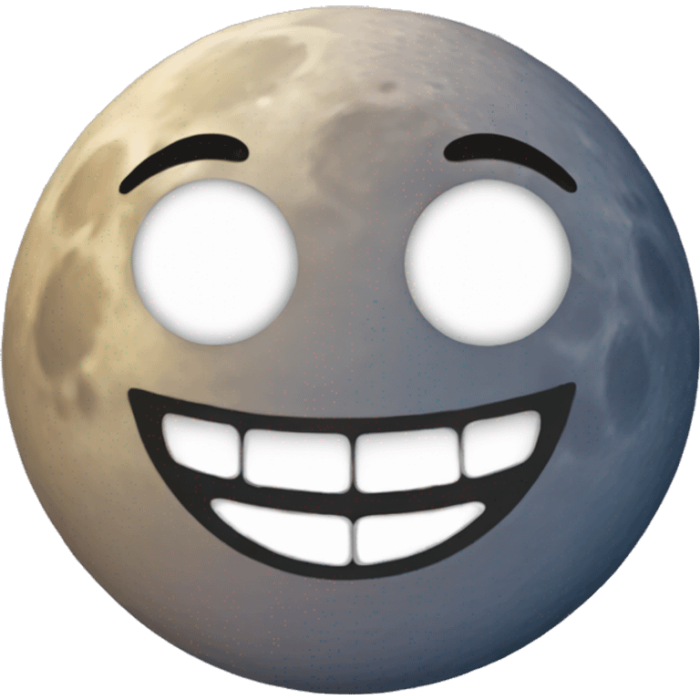 Happy moon emoji