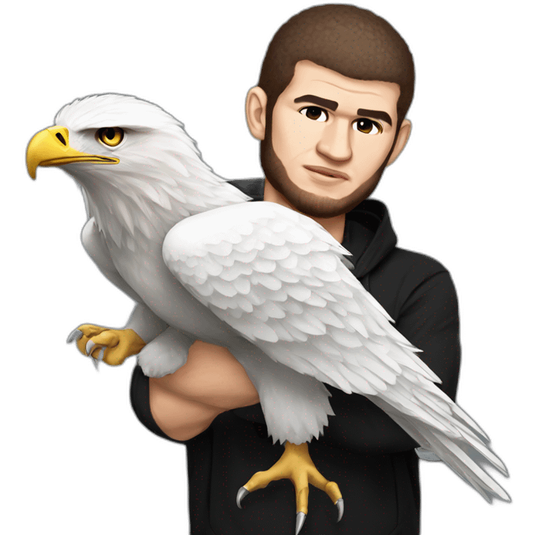 Khabib nurmagomedov with eagle emoji