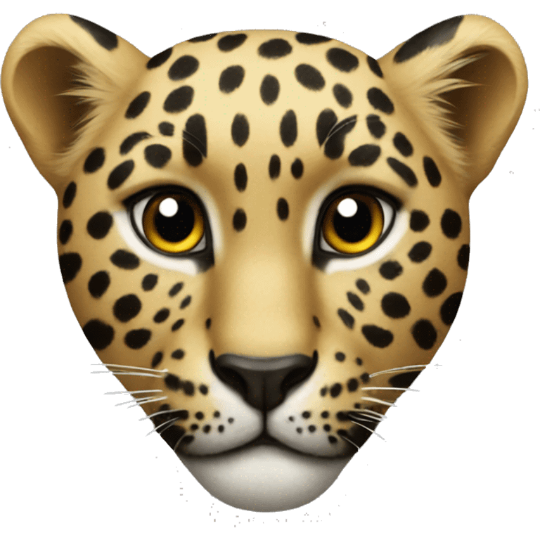 Leopard heart emoji