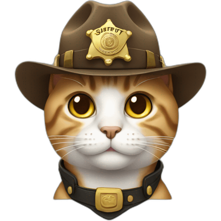 cat in the sheriff hat emoji