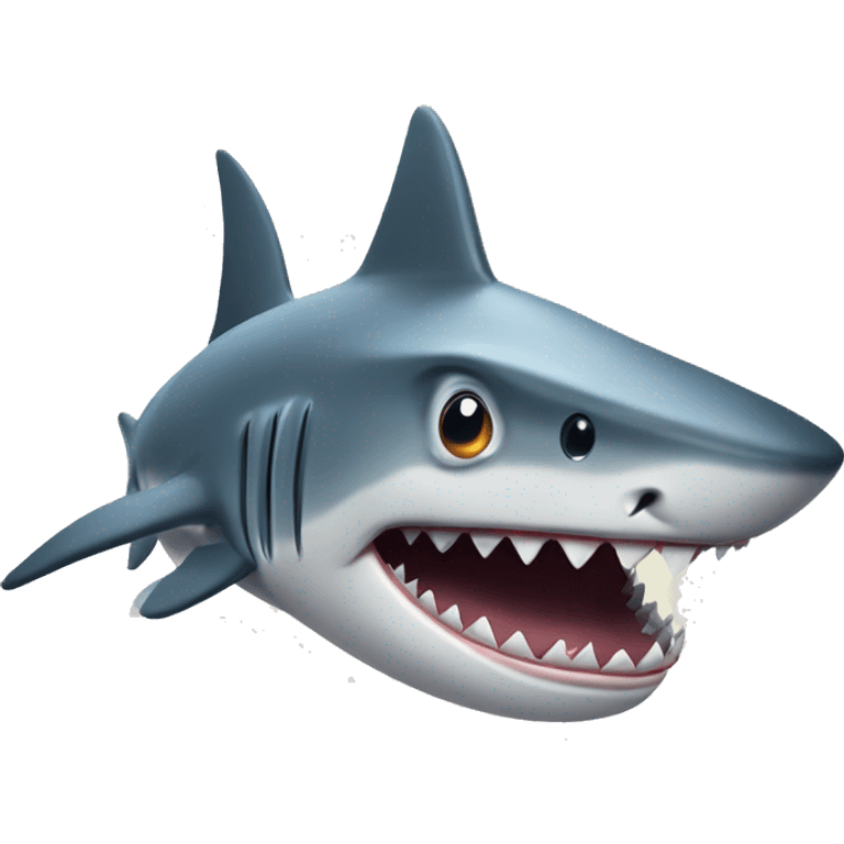 shark with a blickie emoji