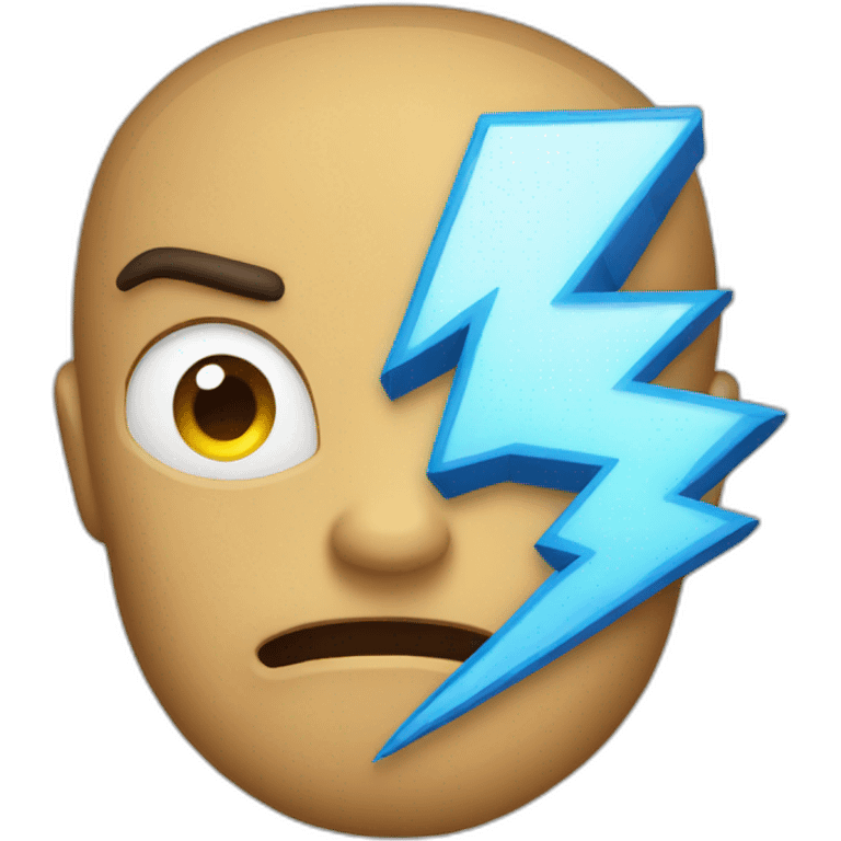 thunder and lightning emoji