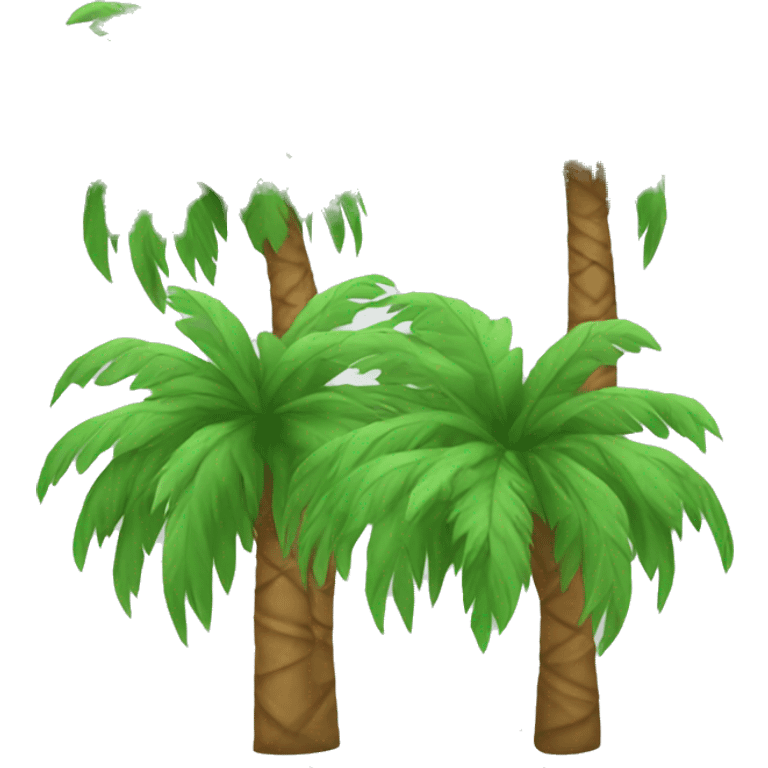 Christmas palm tree emoji