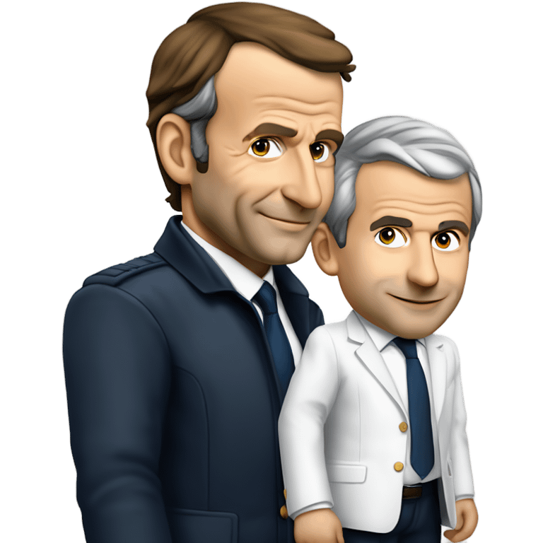 Emanuel macron  et bayrou. Nouvelle annee 2025 emoji