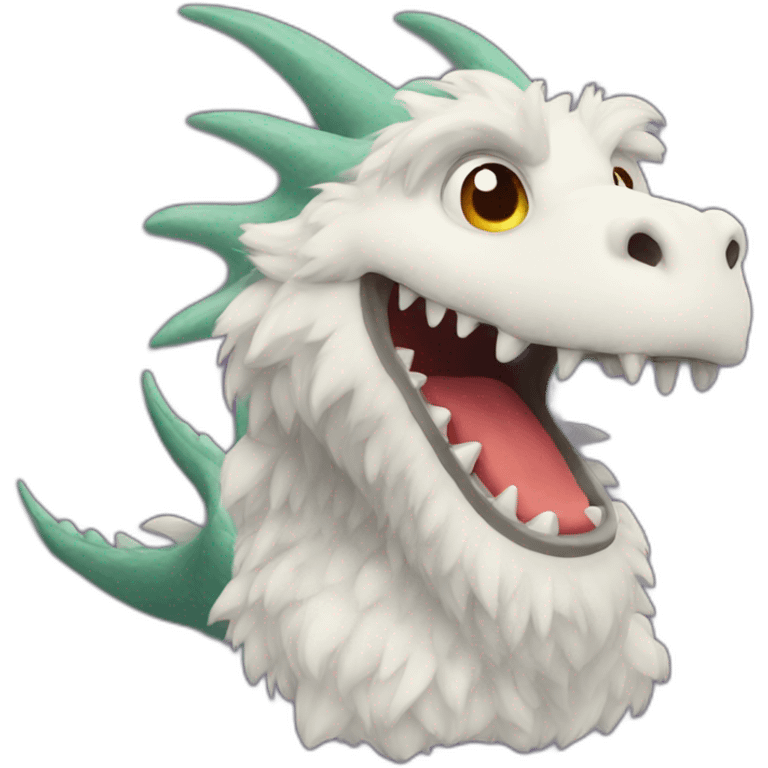 fluffy dragon emoji