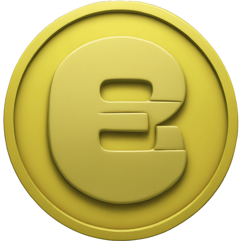 ruble sign on a yellow coin emoji