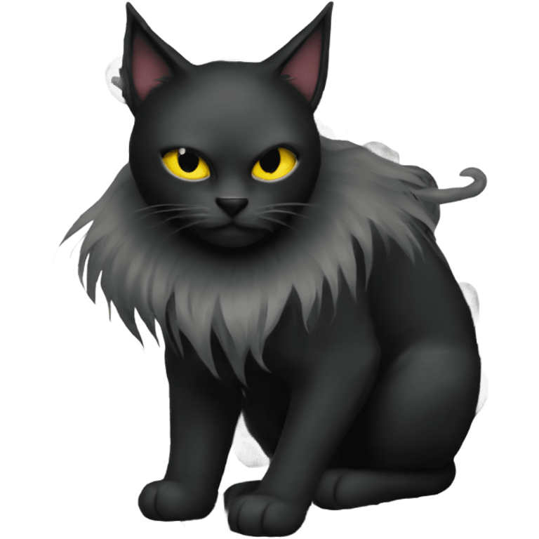 Black metal cat emoji