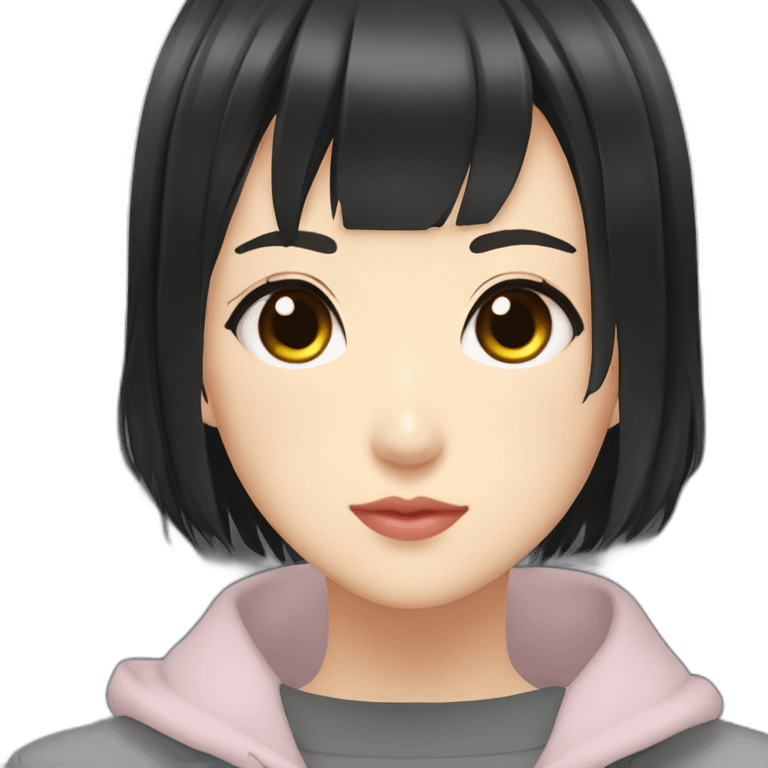 Ayame Kato（Girl・Short Hair・Black Hair） emoji