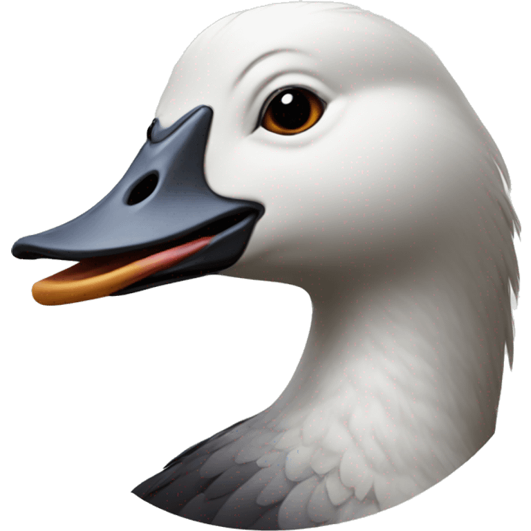 head of laughing goose emoji