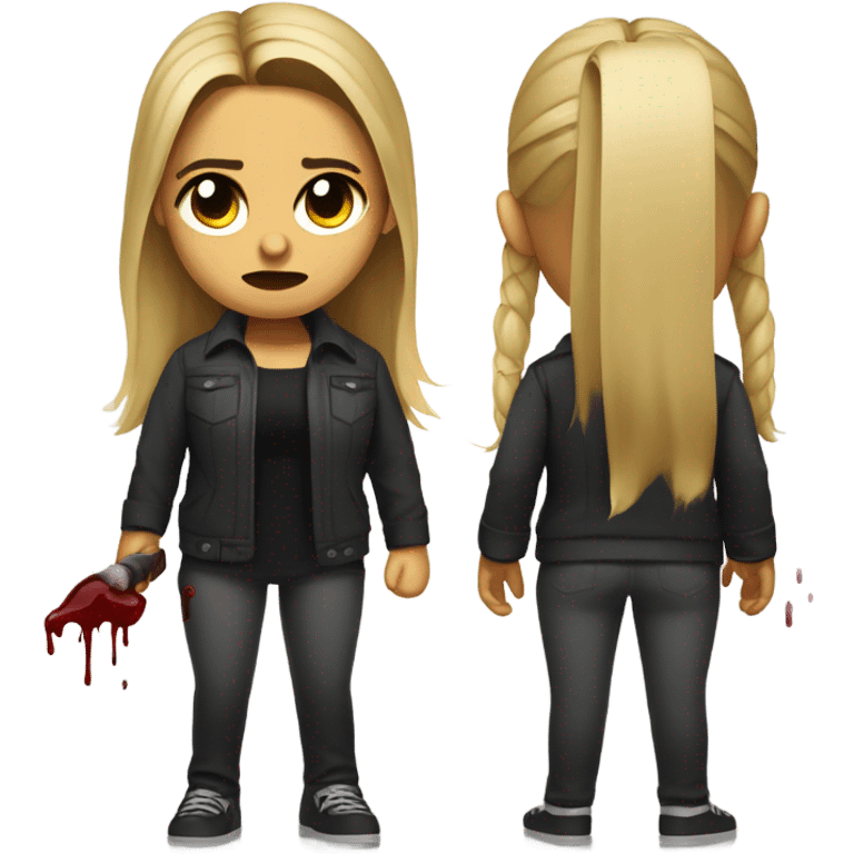 Buffy the Vampire Slayer with blood emoji