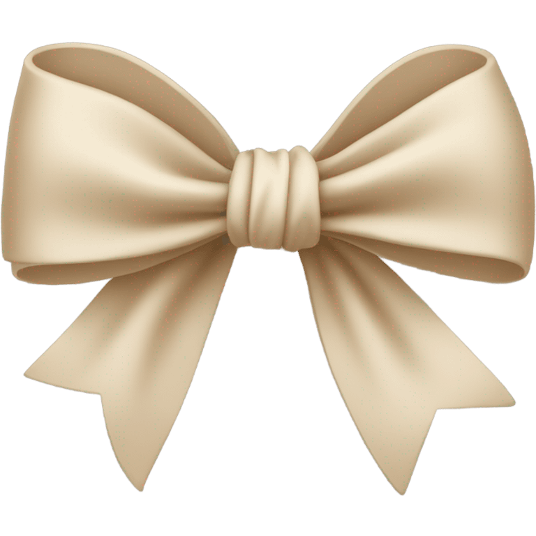 Beige bow emoji