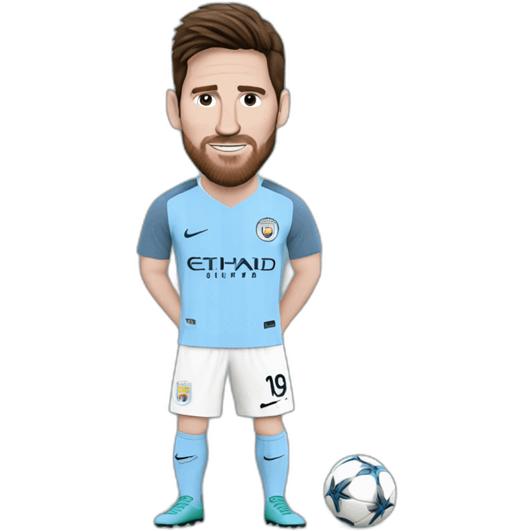 Manchester city messi emoji