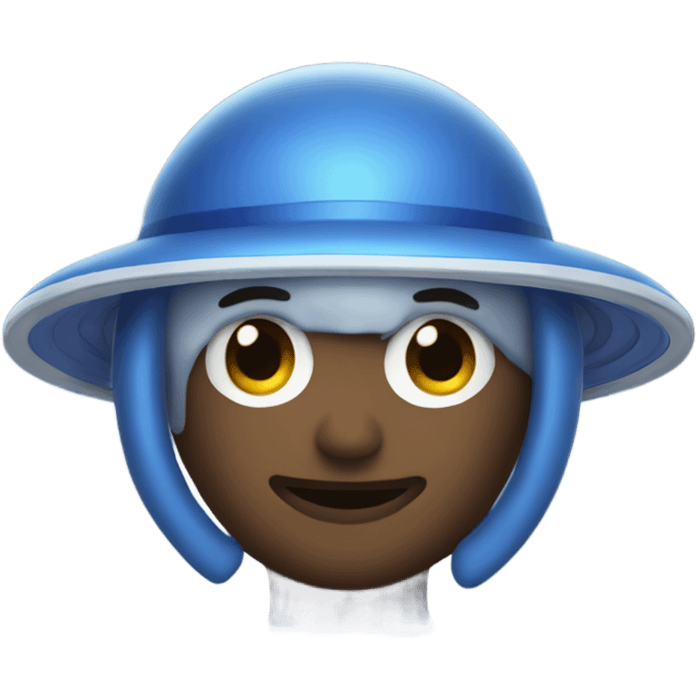 Blue saturn emoji