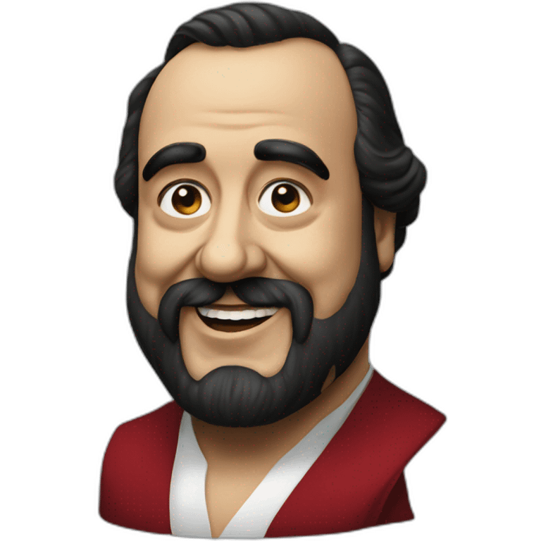 Hyperrealist pavarotti emoji