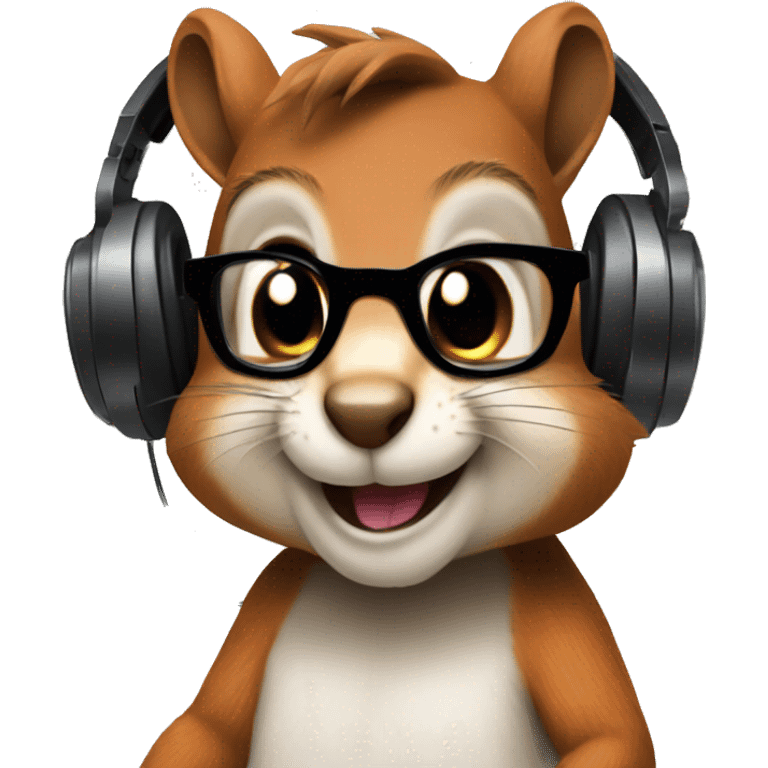 Squirrel dj emoji