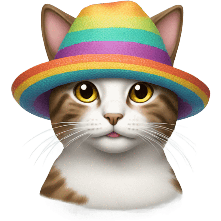 Cat wearing hat emoji