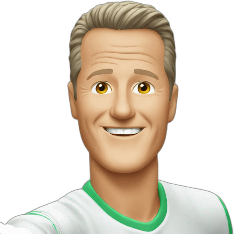 Michael Schumacher waving emoji