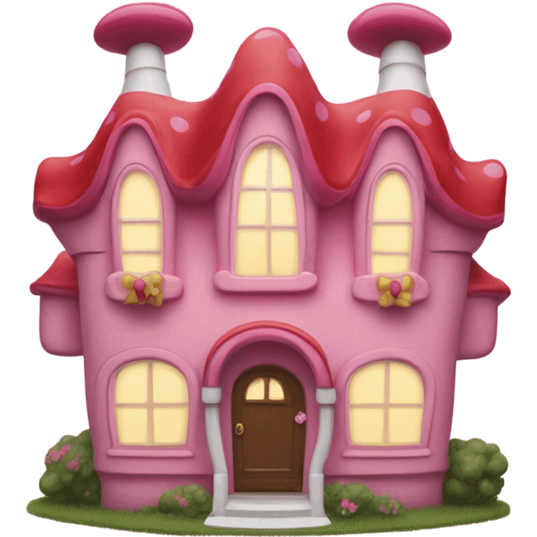 Minnie Mouse house emoji