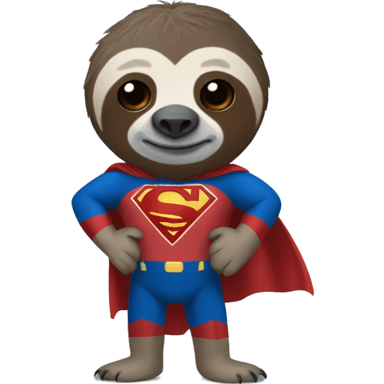 SLOTH WITH SUPERMAN OUTFIT emoji