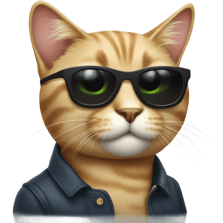 Cat with sunglasses emoji