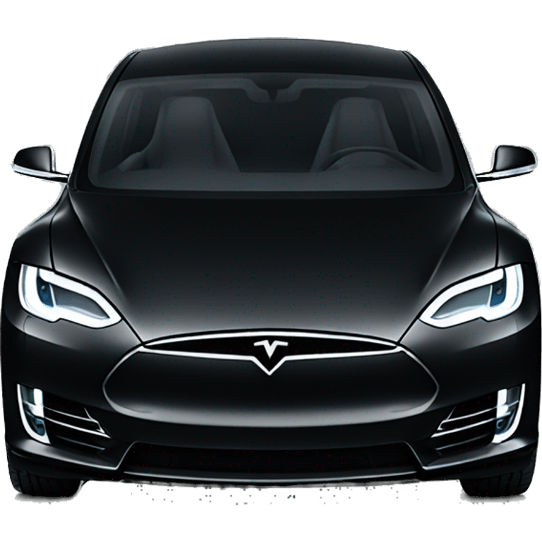 tesla all black  emoji