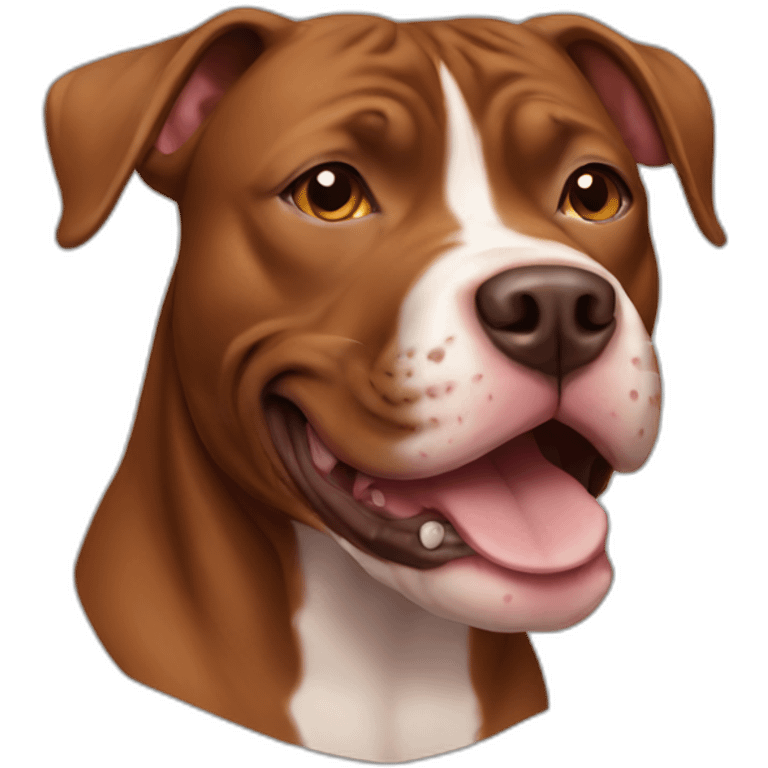 Brown pitbull emoji